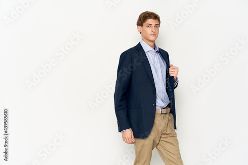 business man in suit professional executive isolated background