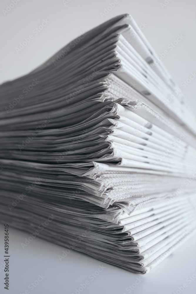 Yesterday's news, a stack of old newspapers Yesterday's news, a stack of old newspapers