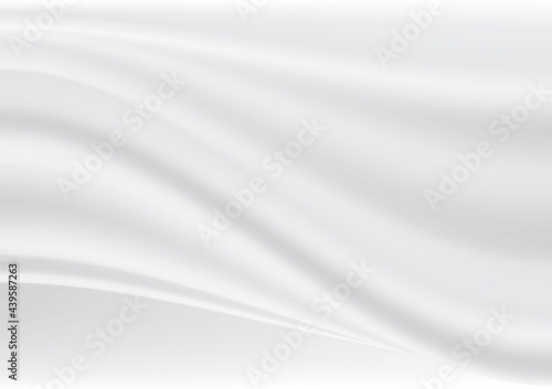 Smooth elegant white silk or satin luxury cloth texture can use as wedding background. Luxurious background design