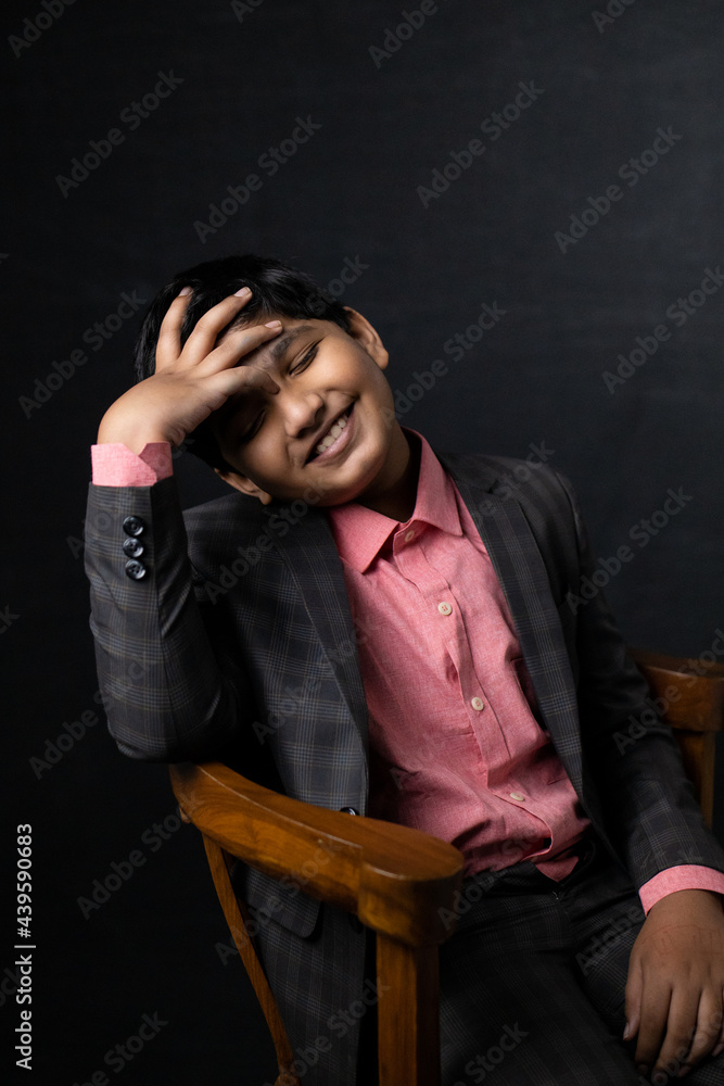 Studio portrait of young boy Studio portrait of young boy