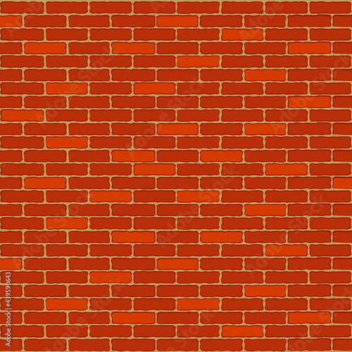 Brick wall background, vector illustration