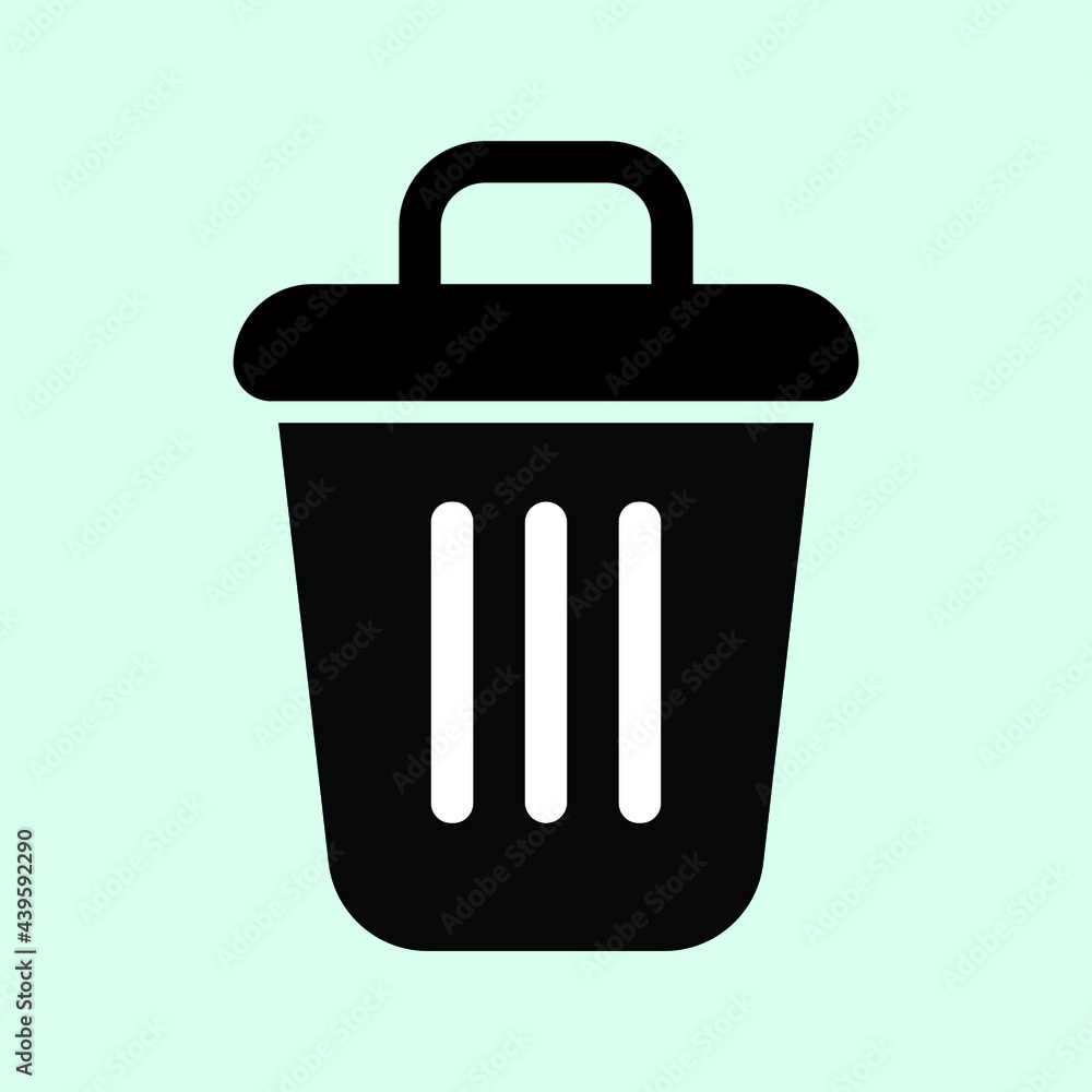 Delete icon vector, Trash can, bin, Garbage sign isolated. Trendy Flat style for graphic design, Web site, UI. - Vector Delete icon vector, Trash can, bin, Garbage sign isolated. Trendy Flat style for graphic design, Web site, UI. - Vector