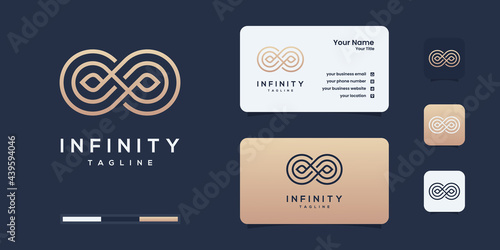 Infinity beauty logo and business card design, beauty, infinity, concept, life