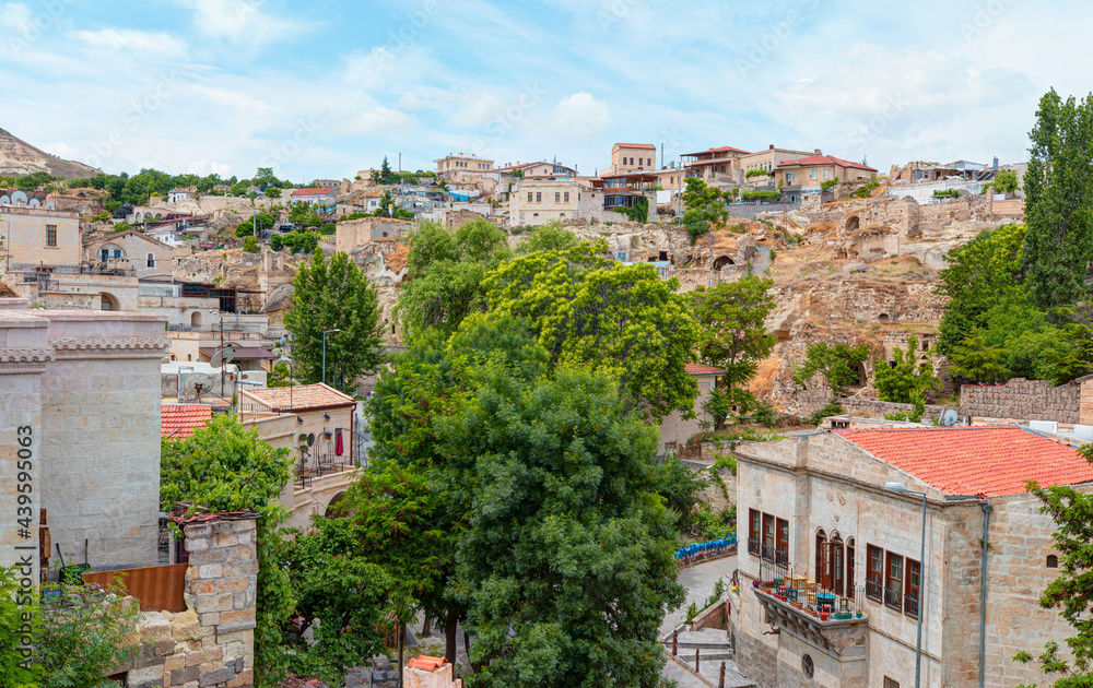 Panoramic view of Mustafapasa , one of the most beautiful towns in Cappadocia - The old name of Mustafapasa Town is 