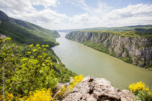 gorge on the Danube river Beautiful view Nature landscape