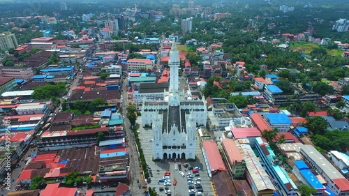 aerial view of the city