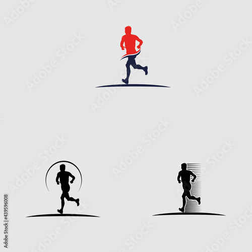 Relay race logo design inspiration
