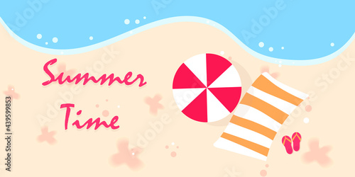 illustration design vector banner summer poster