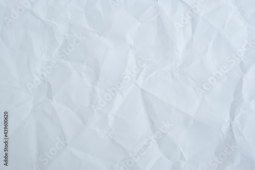 Texture of white recycle crumpled paper, copy space for text.