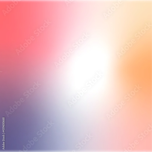Vector gentle soft pastel simple trendy gradient background. Modern color 2021. A palette for decor and design. Color stretch, ombre. Peach, beige, lilac, yellow, white. Мulticolored blurred abstract.