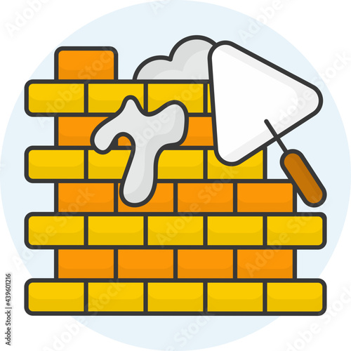 Bricklaying icon