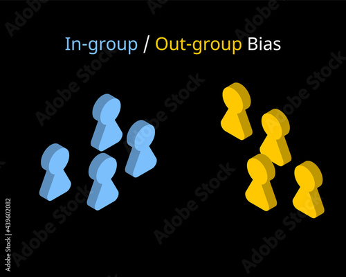 in-group–out-group bias or in-group favoritism is a pattern of favoring members of one's in-group over out-group members