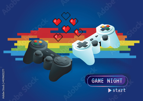 Game zone game icon background vector