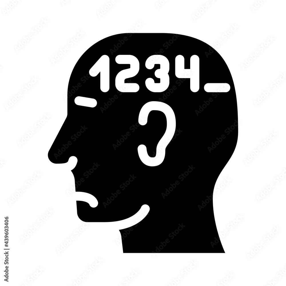 counting neurosis glyph icon vector. counting neurosis sign. isolated contour symbol black illustration counting neurosis glyph icon vector. counting neurosis sign. isolated contour symbol black illustration