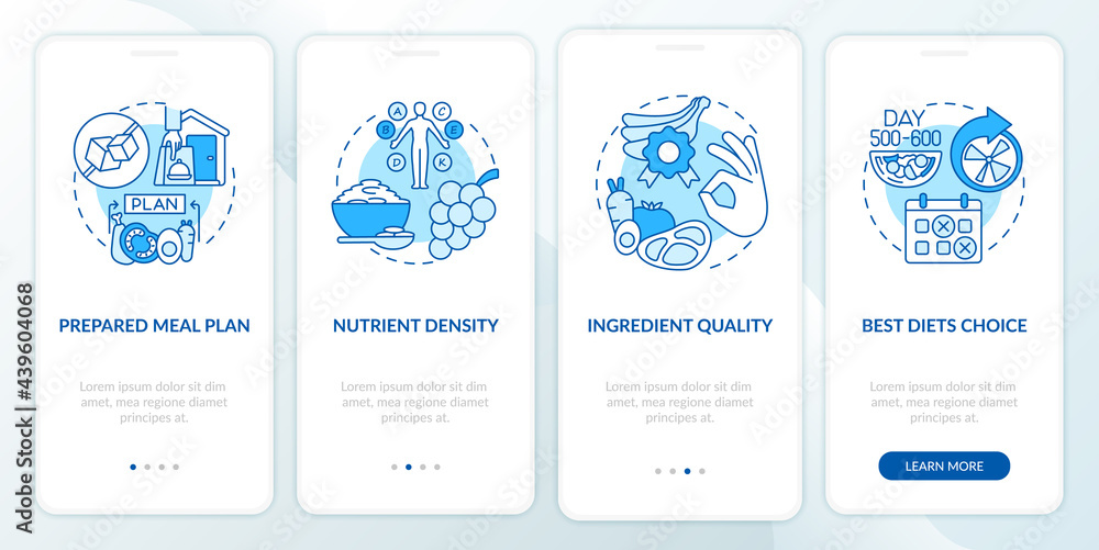 Meal Delivery For Diabetics Onboarding Mobile App Page Screen Meal ready-made-meals-delivered-send-a-meal-delivery
