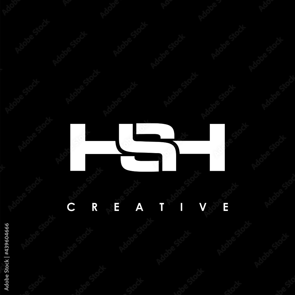 Obraz premium HSH Letter Initial Logo Design Template Vector Illustration