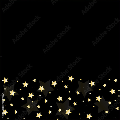 yellow stars on black background