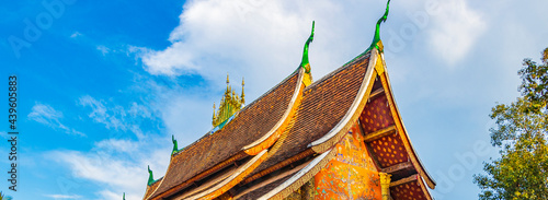 Wat Xieng Thong temple of Golden City Luang Prabang Laos. photo