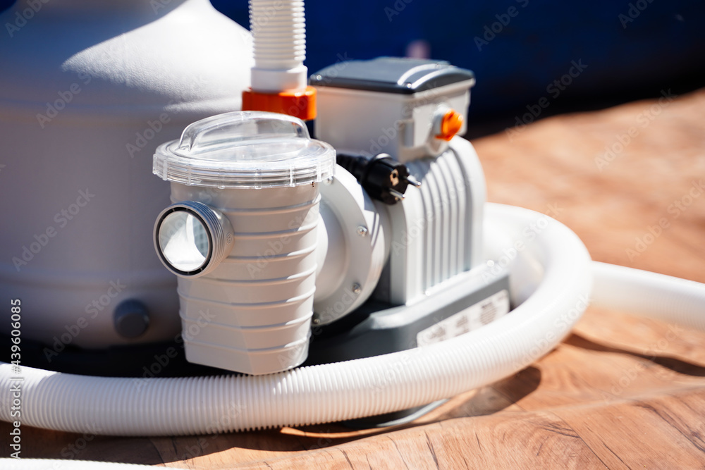 Ταπετσαρία Pool water filtration system, outdoor sand pump
