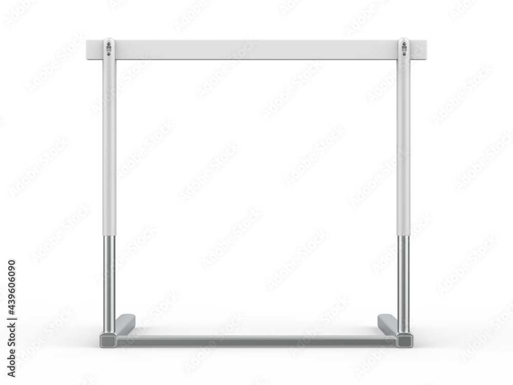 Blank racing hurdle for advertising mockup, 3d render illustration. Blank racing hurdle for advertising mockup, 3d render illustration.