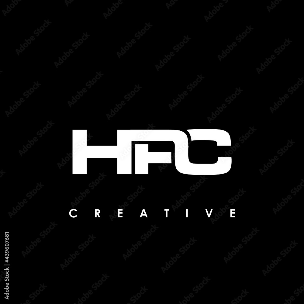 HPC Letter Initial Logo Design Template Vector Illustration
