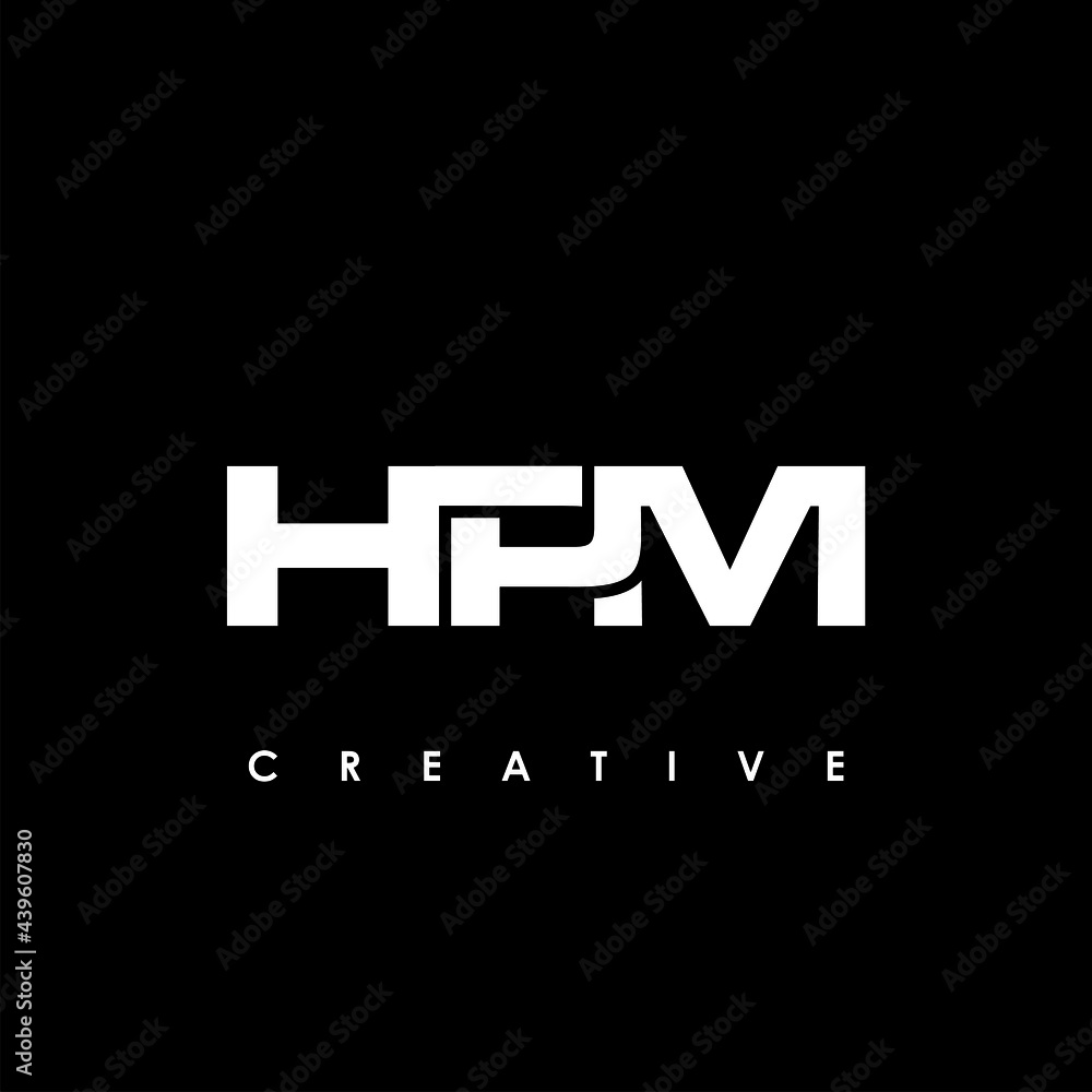 HPM Letter Initial Logo Design Template Vector Illustration