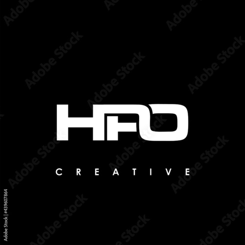 HPO Letter Initial Logo Design Template Vector Illustration photo