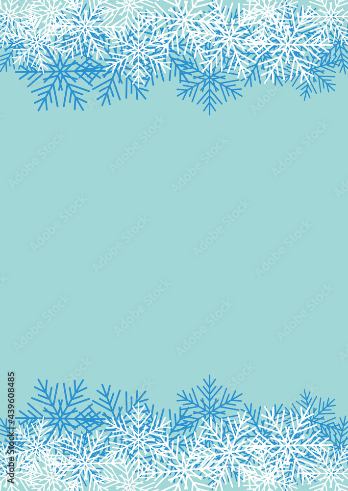 Fabulous winter.illustration of Christmas plants frame. Drawing for a postcard, poster