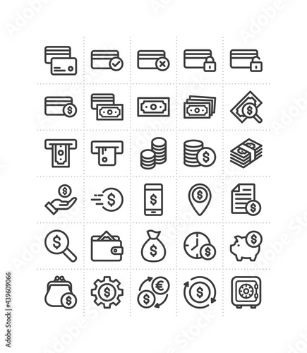 Set of 30 business and finance icons
