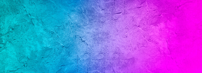 Abstract colorful texture. Multicolor green blue purple pink background. Toned rock texture. Beautiful background with copy space for text, design. Web banner.