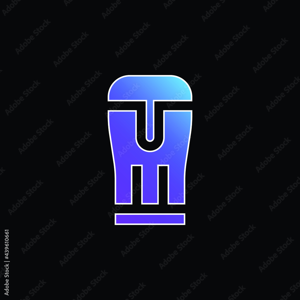Beer blue gradient vector icon Beer blue gradient vector icon