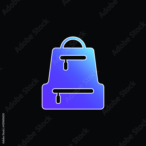 Bag Pack blue gradient vector icon
