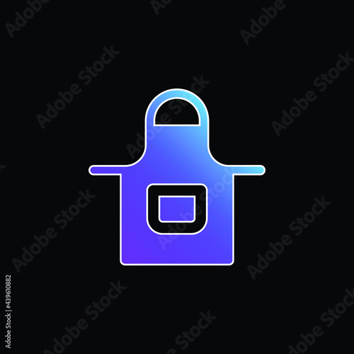 Apron blue gradient vector icon