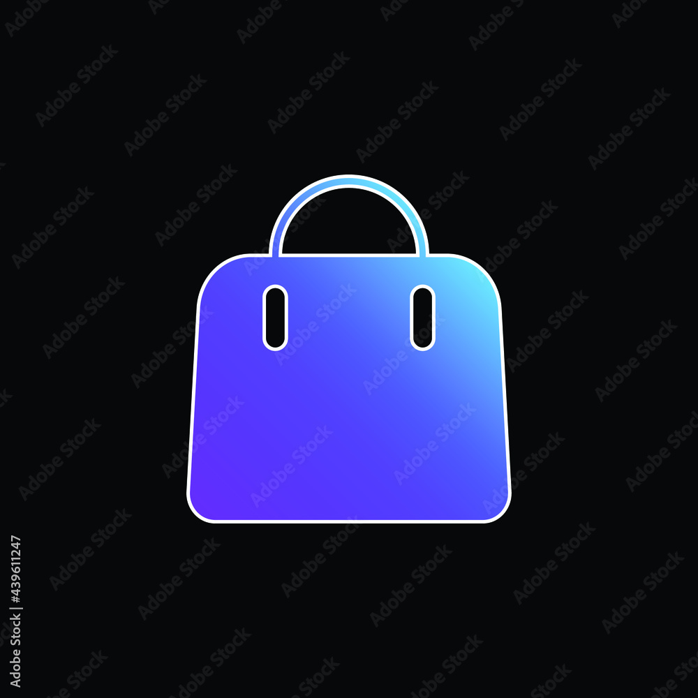 Big Hand Bag blue gradient vector icon Big Hand Bag blue gradient vector icon