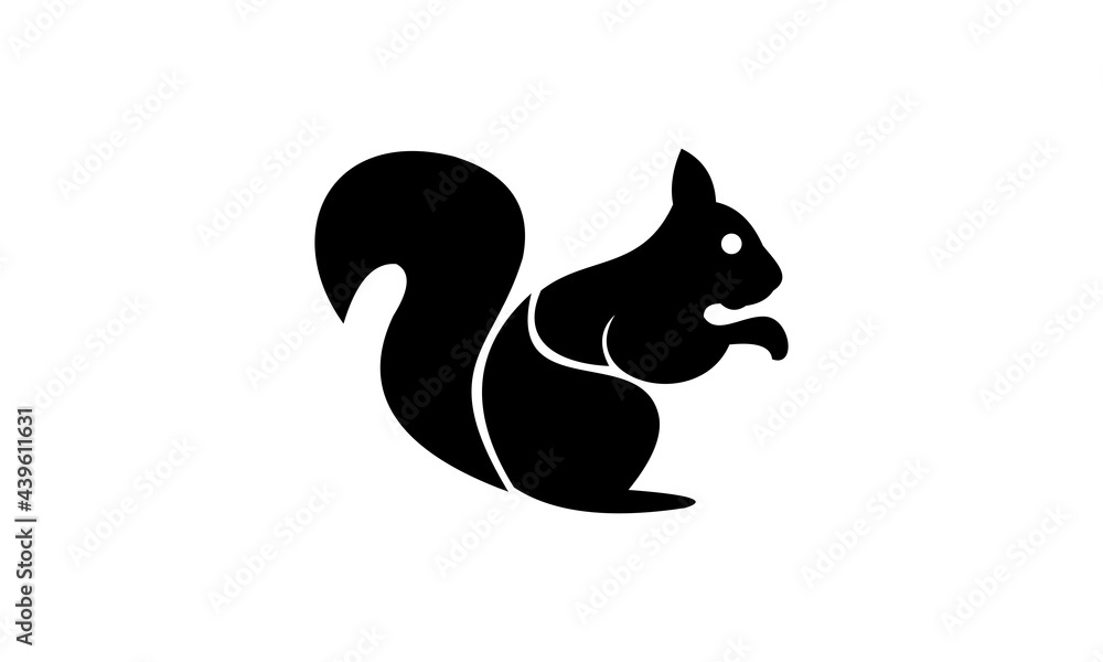 vector squirrel icon