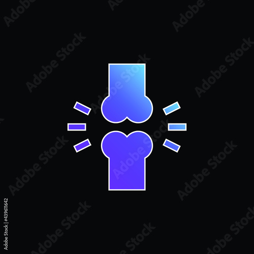 Bones blue gradient vector icon
