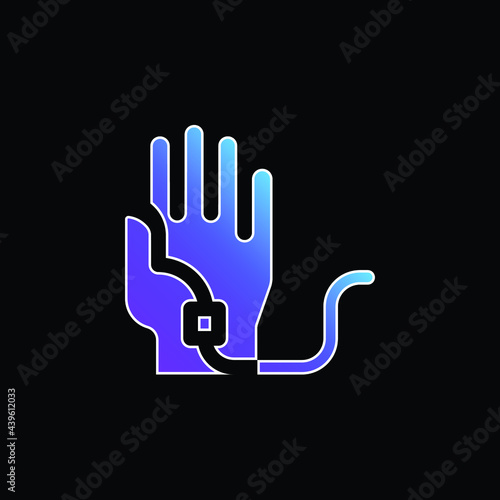 Blood Transfusion blue gradient vector icon