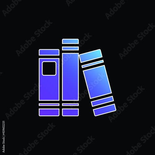 Book blue gradient vector icon