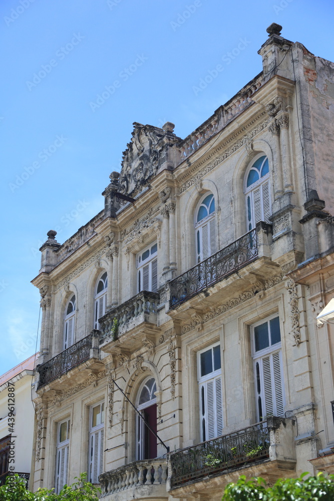 Building in the center Havana. Cuba
