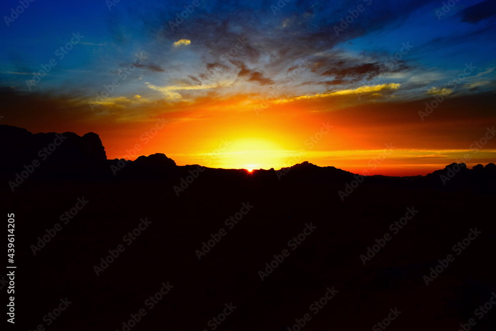 desert sunset wadi rum jordan 2