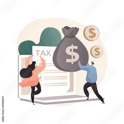 Claim your documents abstract concept vector illustration.