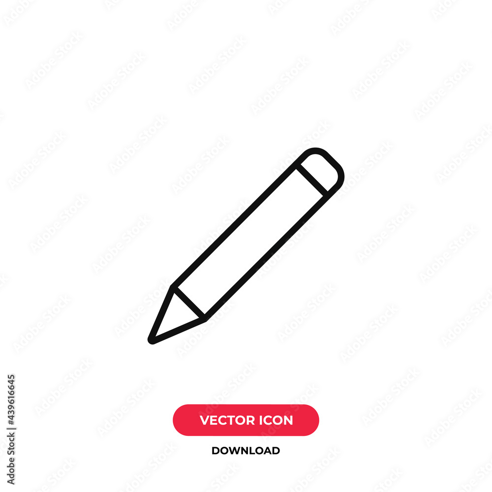Pencil icon vector. Pen sign Pencil icon vector. Pen sign