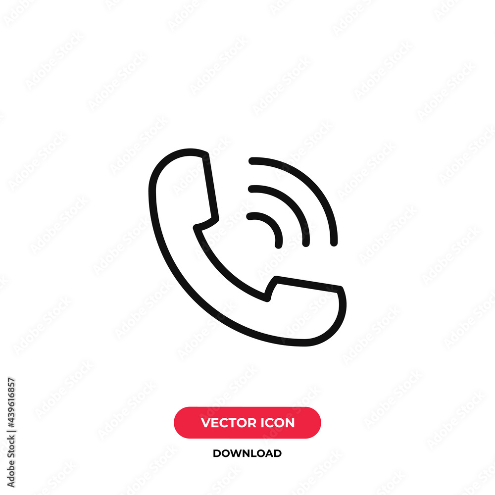 Phone call icon vector. Call sign Phone call icon vector. Call sign