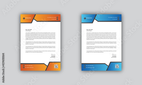 Abstract Corporate Letter Head Template