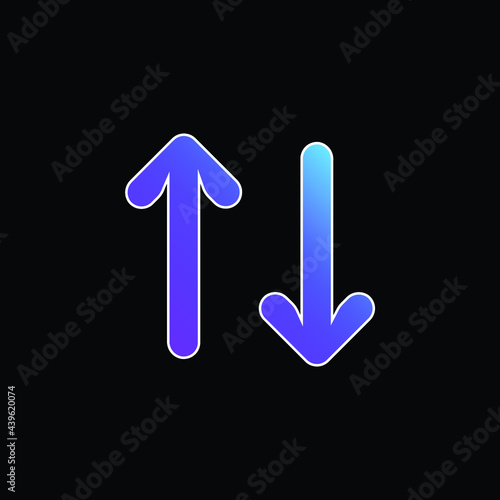 Arrows blue gradient vector icon