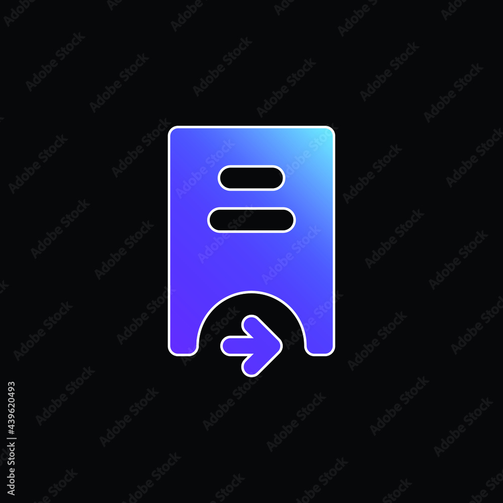 Bank blue gradient vector icon Bank blue gradient vector icon