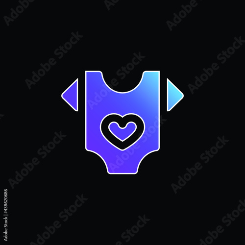 Baby Clothes blue gradient vector icon