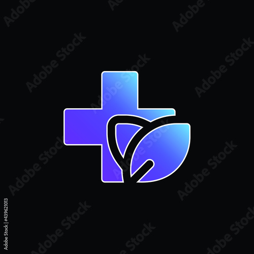 Alternative Medicine blue gradient vector icon