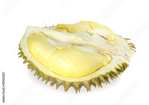 durian fruit isolated on white background.