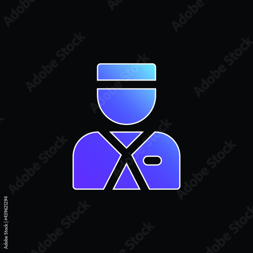 Bellboy blue gradient vector icon